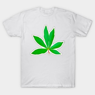 A leaf in an old vintage foliage T-Shirt